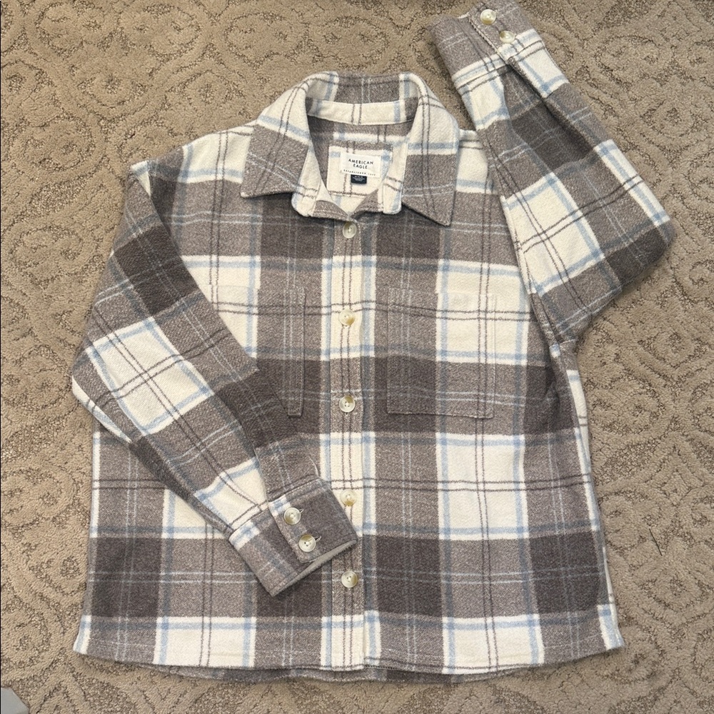American Eagle Plaid Button-Up flannel Shirt *BUNDLE*